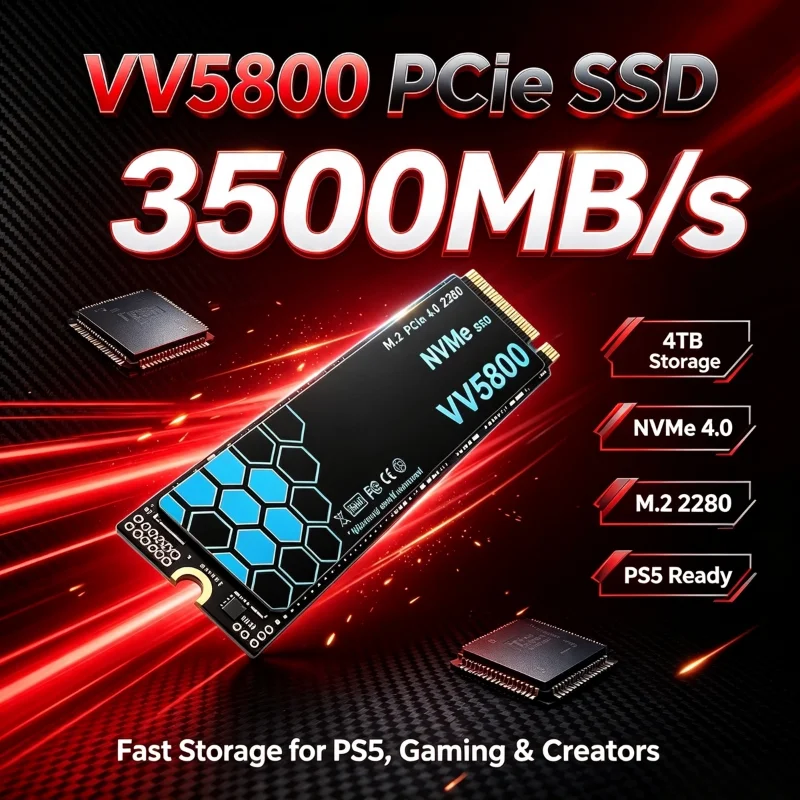 M.2 Nvme 4Tb Pcie 4.0 Ssd - VV5800 M.2 NVMe SSD ขนาด 500GB