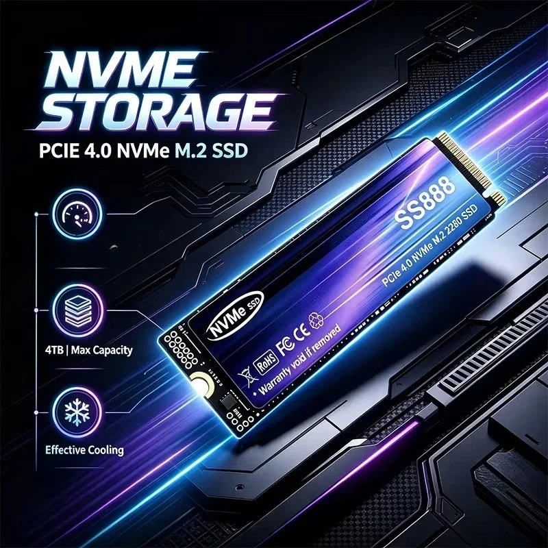 SS888 NVMe M.2 SSD ขนาด 500GB  - M.2 Nvme 4Tb Pcie 4.0 Ssd บทวิจารณ์และราคา