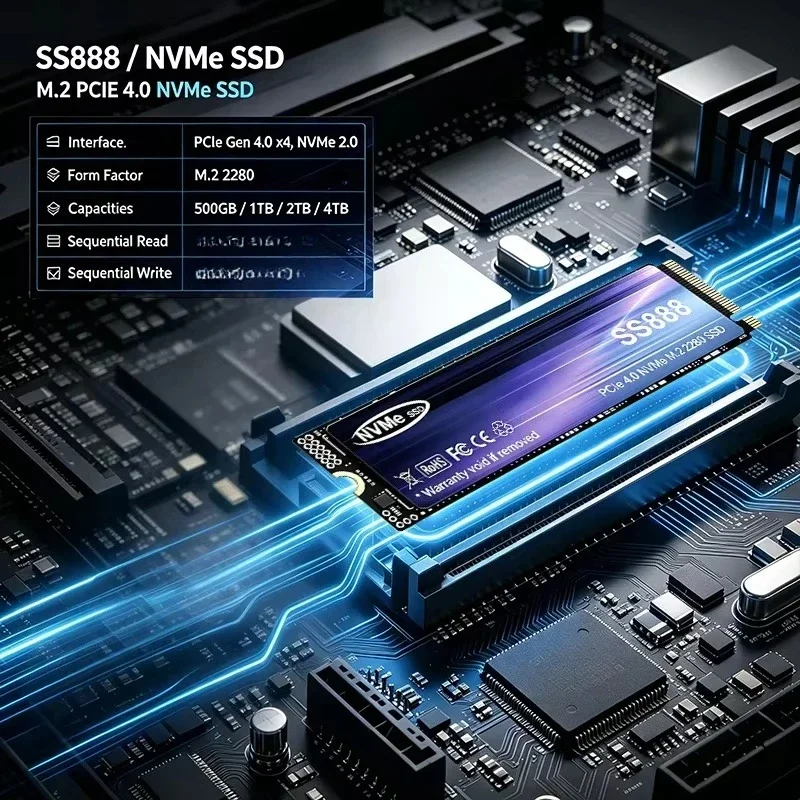 SS888 NVMe M.2 SSD ขนาด 500GB  - M.2 Nvme 4Tb Pcie 4.0 Ssd บทวิจารณ์และราคา