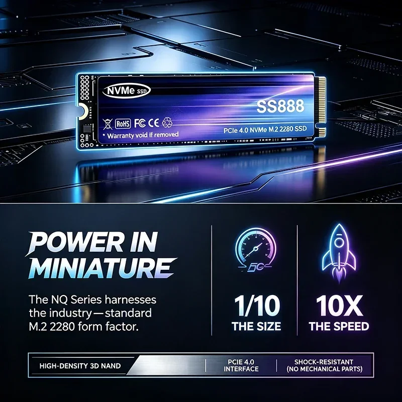SS888 NVMe M.2 SSD ขนาด 500GB  - M.2 Nvme 4Tb Pcie 4.0 Ssd บทวิจารณ์และราคา