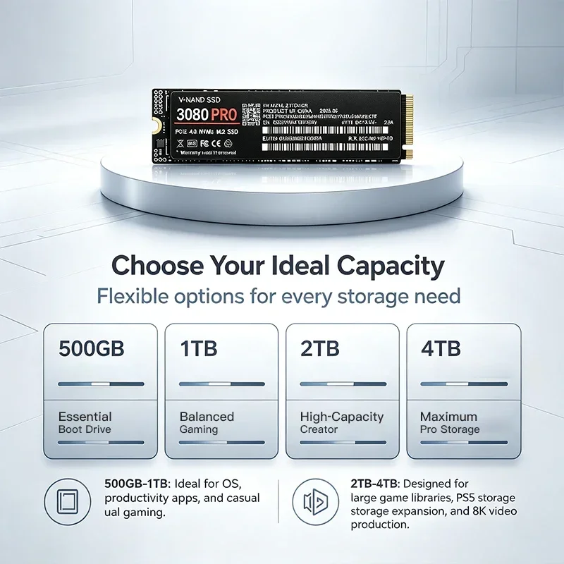 3080 PRO M.2 NVMe SSD 500GB 1T - M.2 Nvme 4Tb Pcie 4.0 Ssd บทวิจารณ์และราคา