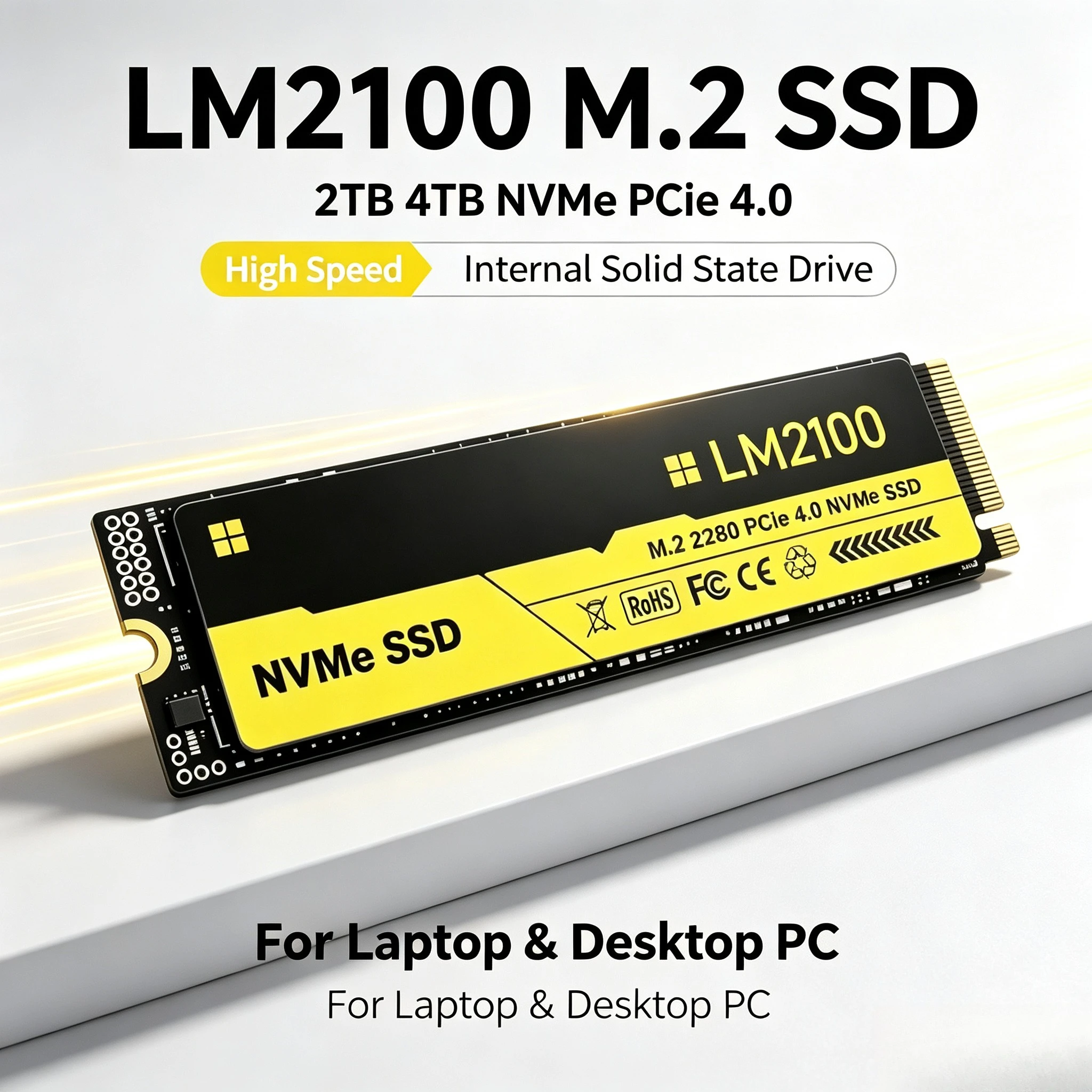 ฮาร์ดดิสก์ SSD รุ่นใหม่ LM2100 - M.2 Nvme 4Tb Pcie 4.0 Ssd บทวิจารณ์และราคา