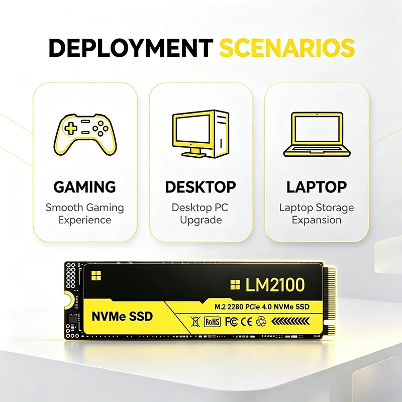 ฮาร์ดดิสก์ SSD รุ่นใหม่ LM2100 - M.2 Nvme 4Tb Pcie 4.0 Ssd บทวิจารณ์และราคา
