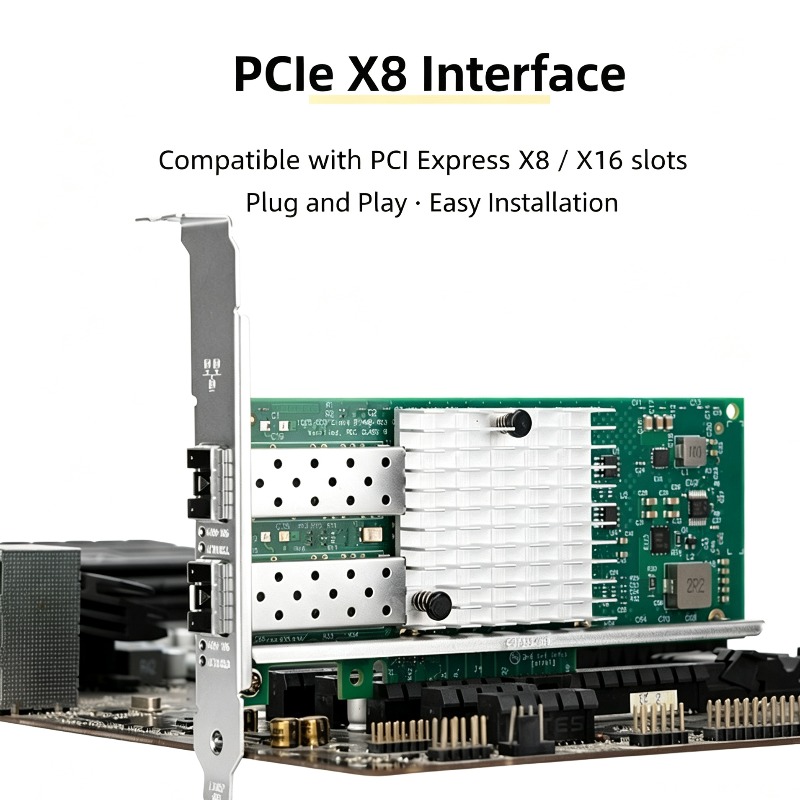 X520-DA2 82599EN การ์ดเครือข่า - 10Gb Sfp+ Pcie Network Card Dual Port บทวิจารณ์และราคา