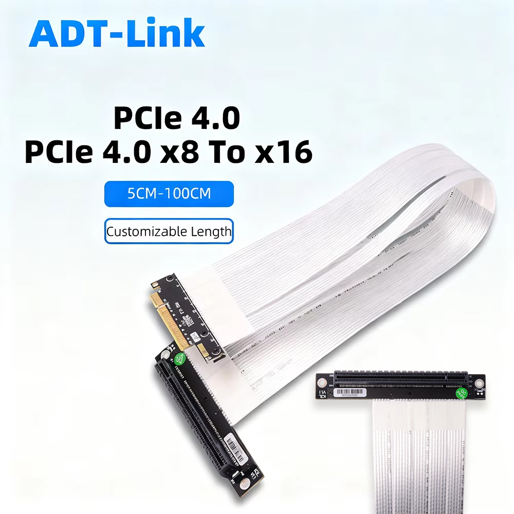 สายต่อขยาย ADT-Link PCIE 4.0 / - Pcie 4.0 X16 Riser Cable 90 Degree บทวิจารณ์และราคา